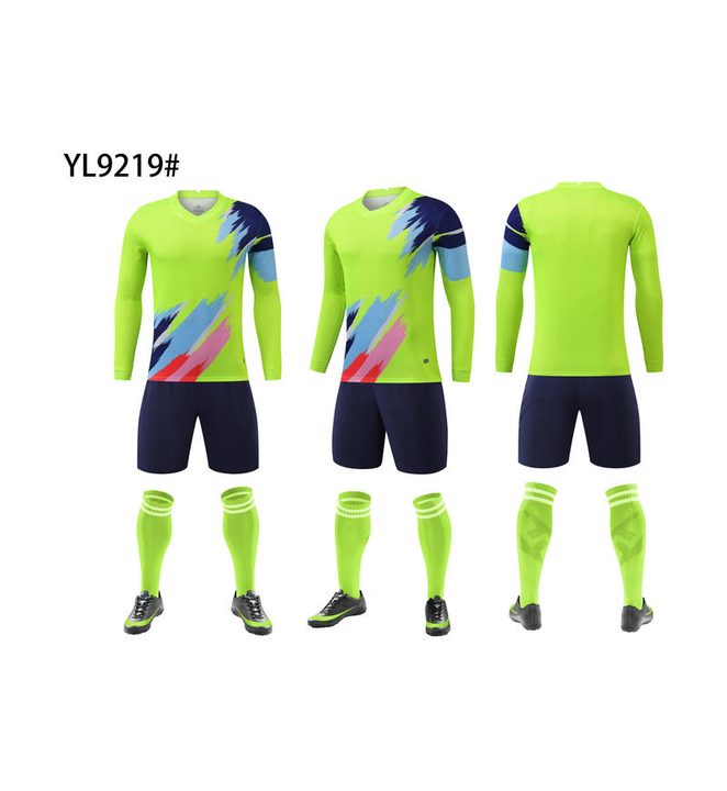 Tricou de fotbal, cu mânecă lungă, cu decolteu în V și cu dungi – COMBO 5