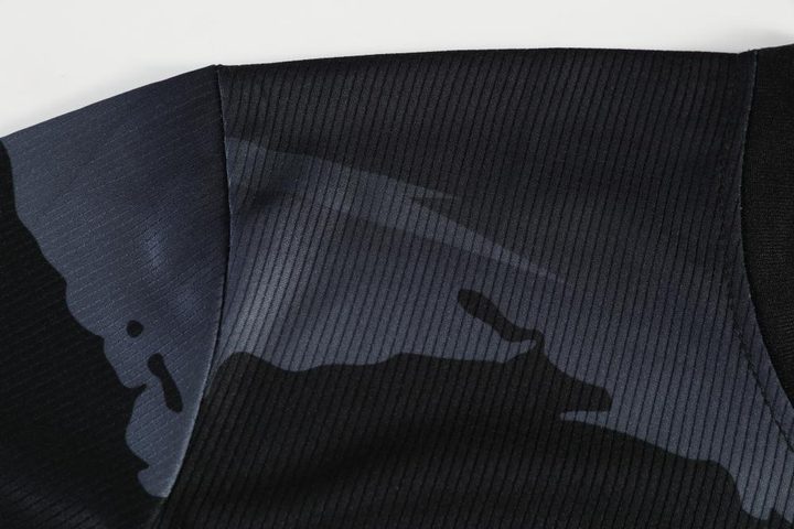 Tricou de fotbal, cu mânecă lungă, cu decolteu în V și cu blocuri de culoare – DETAIL 3