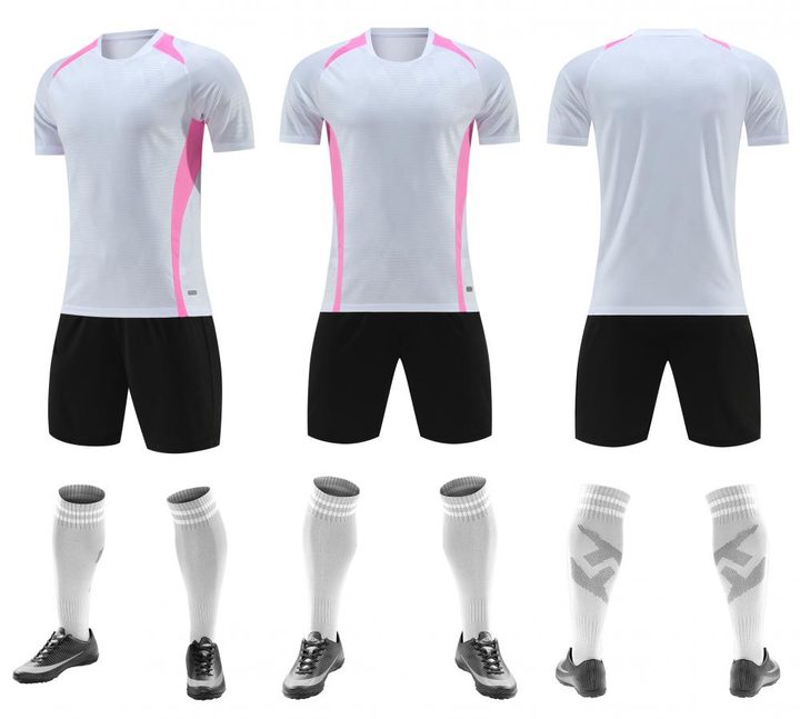 Maglia da calcio a maniche corte con girocollo con righe – COMBO 6