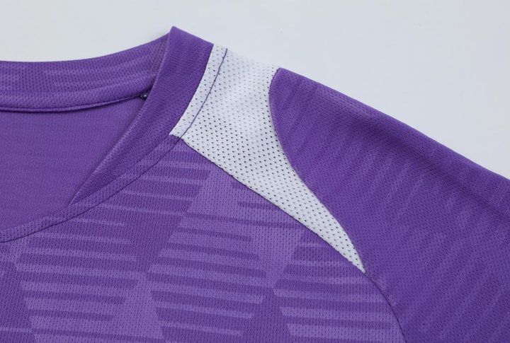 Maglia da calcio a maniche corte con girocollo con righe – DETAIL 3