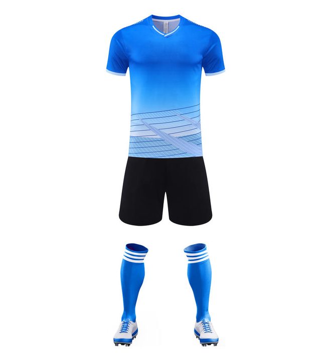 Maglia da calcio a maniche corte con scollo a V con sfumatura – FRONT 2