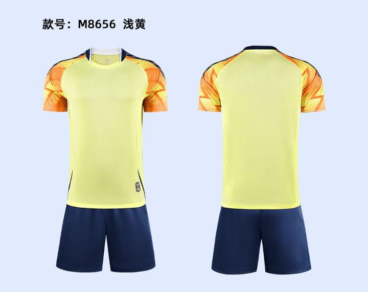 Crew-neck Short Sleeve Color-block Soccer Jersey – COMBO 5