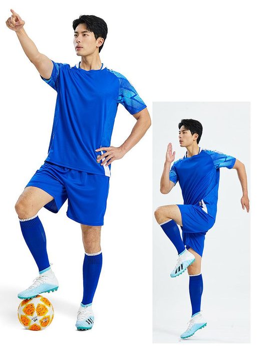 Crew-neck Short Sleeve Color-block Soccer Jersey – MODEL 3