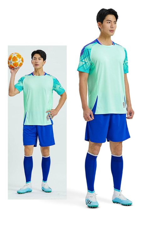 Crew-neck Short Sleeve Color-block Soccer Jersey – MODEL 4