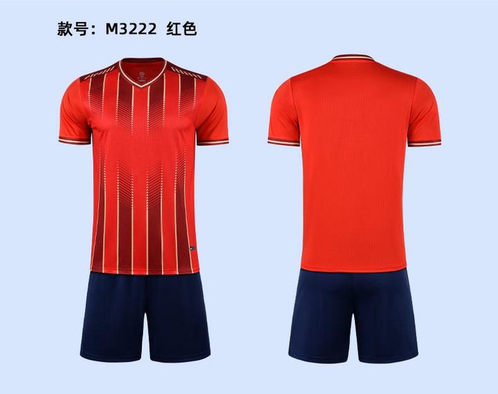 V-neck Short Sleeve Striped Soccer Jersey – COMBO 3