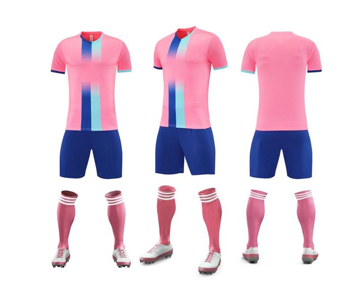 Stand collar Short Sleeve Striped Soccer Jersey – COMBO 3