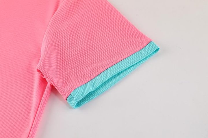 Stand collar Short Sleeve Striped Soccer Jersey – DETAIL 3