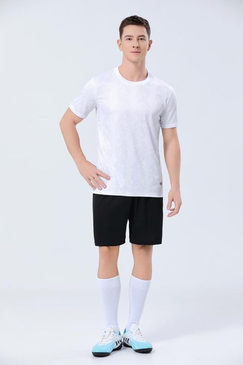 Crew-neck Short Sleeve Striped Soccer Jersey – MODEL 2