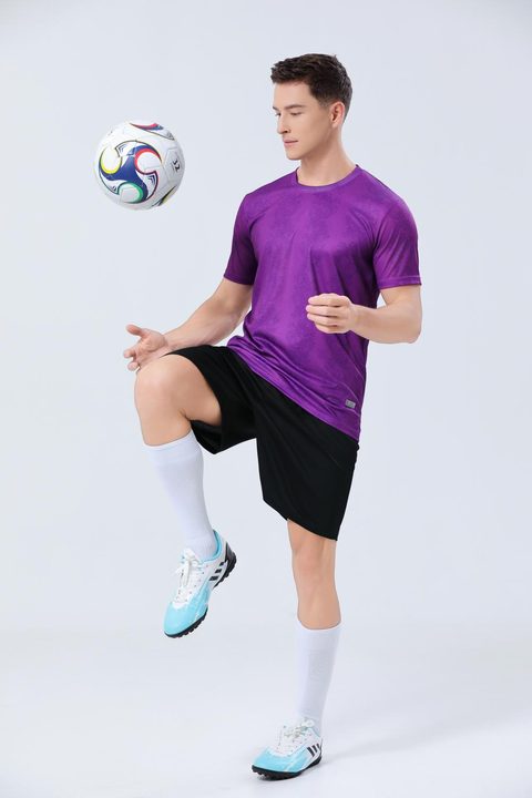 Crew-neck Short Sleeve Striped Soccer Jersey – MODEL 1