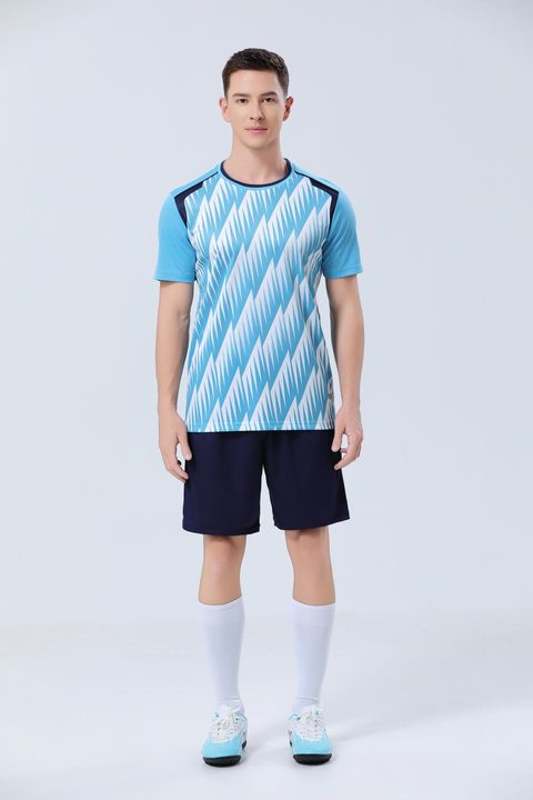Crew-neck Short Sleeve Geometric Soccer Jersey – MODEL 5
