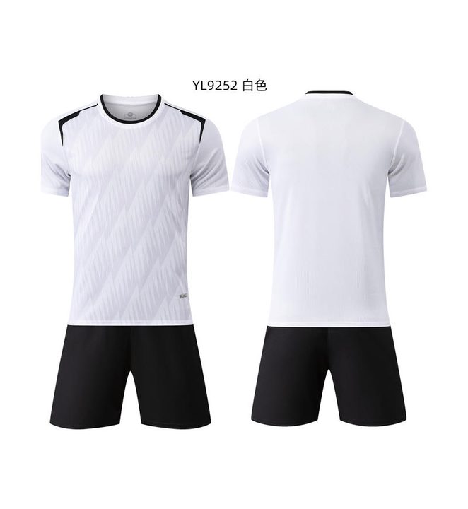 Crew-neck Short Sleeve Geometric Soccer Jersey – COMBO 3