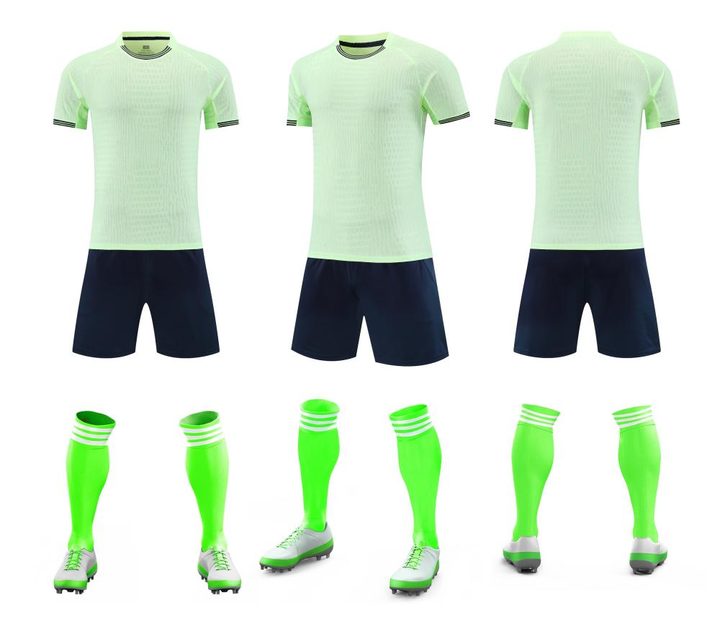 Crew-neck Short Sleeve Striped Soccer Jersey – COMBO 2