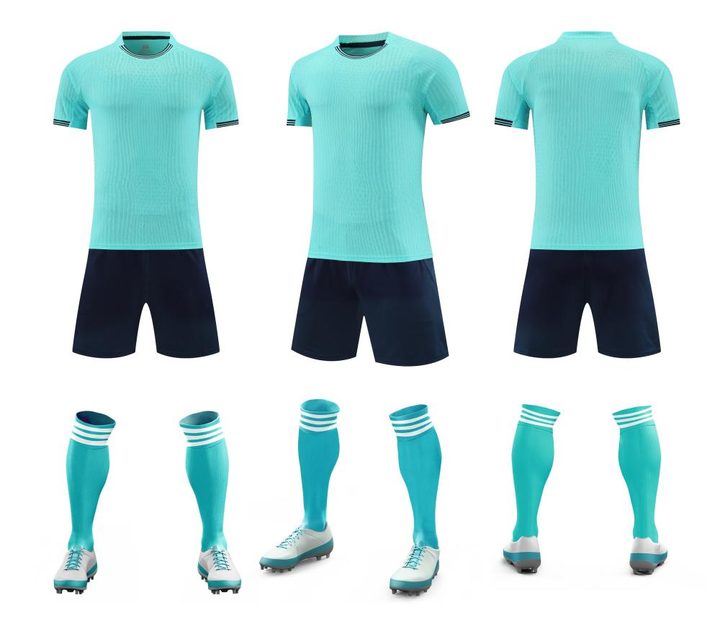 Crew-neck Short Sleeve Striped Soccer Jersey – COMBO 3