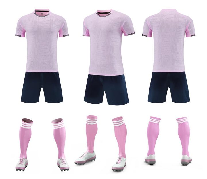 Crew-neck Short Sleeve Striped Soccer Jersey – COMBO 4