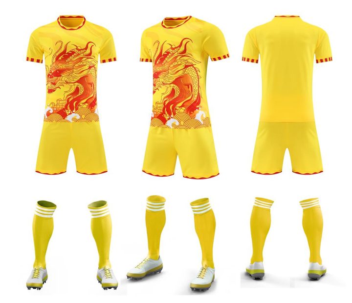 Crew-neck Short Sleeve Striped Soccer Jersey – COMBO 1