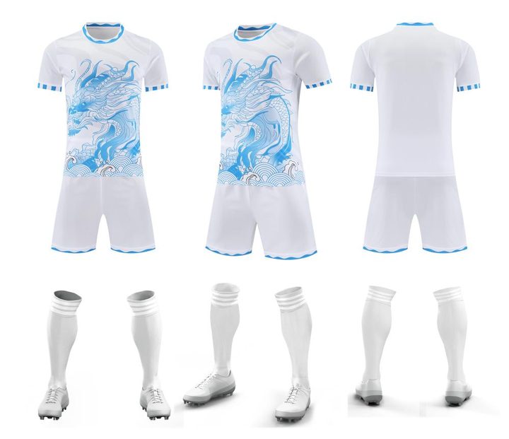 Crew-neck Short Sleeve Striped Soccer Jersey – COMBO 4