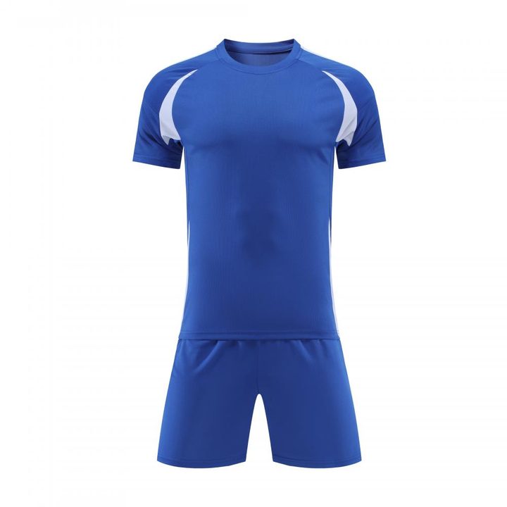 Crew-neck Short Sleeve Striped Soccer Jersey – FRONT 4