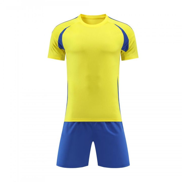 Crew-neck Short Sleeve Striped Soccer Jersey – FRONT 1