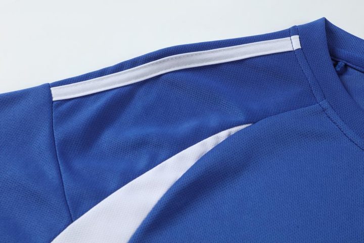 Crew-neck Short Sleeve Striped Soccer Jersey – DETAIL 1