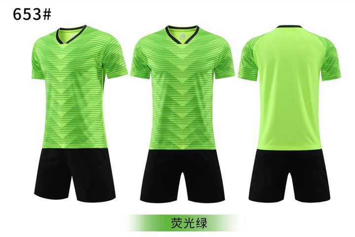 V-neck Short Sleeve Striped Soccer Jersey – COMBO 4