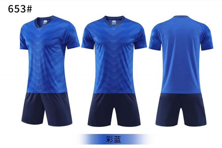 V-neck Short Sleeve Striped Soccer Jersey – COMBO 3