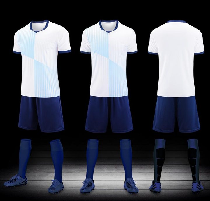 Crew-neck Short Sleeve Striped Soccer Jersey – COMBO 4