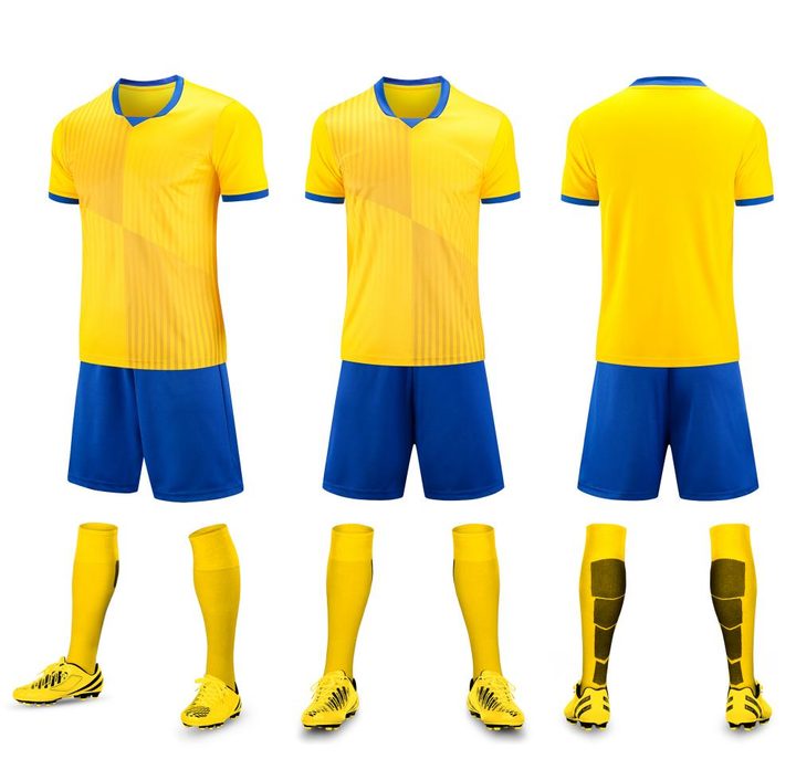 Crew-neck Short Sleeve Striped Soccer Jersey – COMBO 3