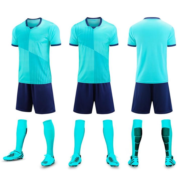 Crew-neck Short Sleeve Striped Soccer Jersey – COMBO 5