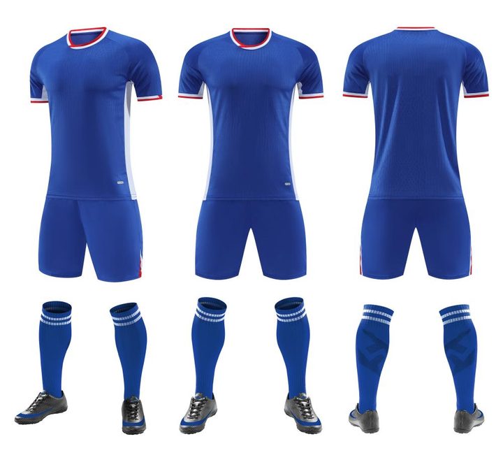 Maglia da calcio a maniche corte con girocollo con sfumatura – COMBO 2