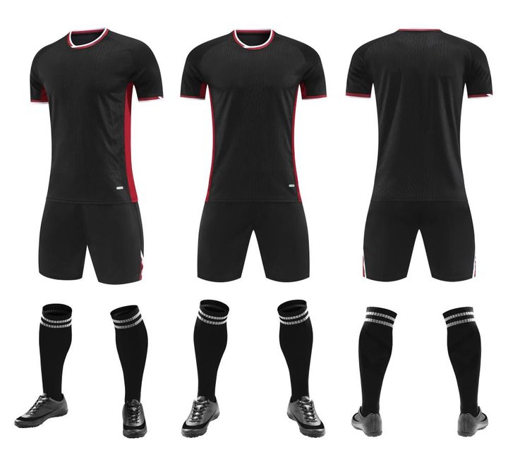 Maglia da calcio a maniche corte con girocollo con sfumatura – COMBO 4