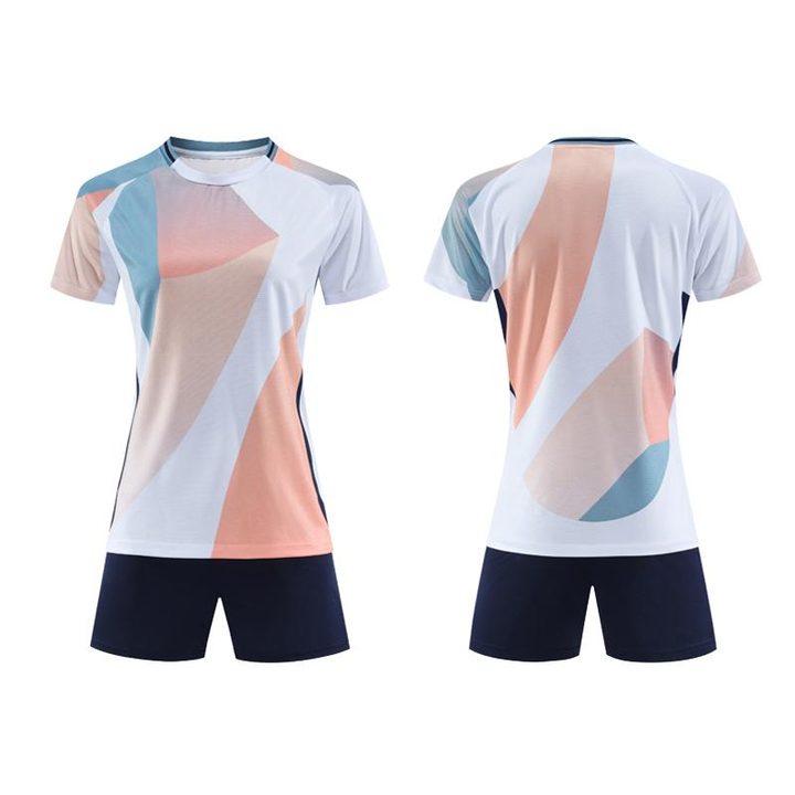 Crew-neck Short Sleeve Gradient Soccer Jersey – COMBO 4