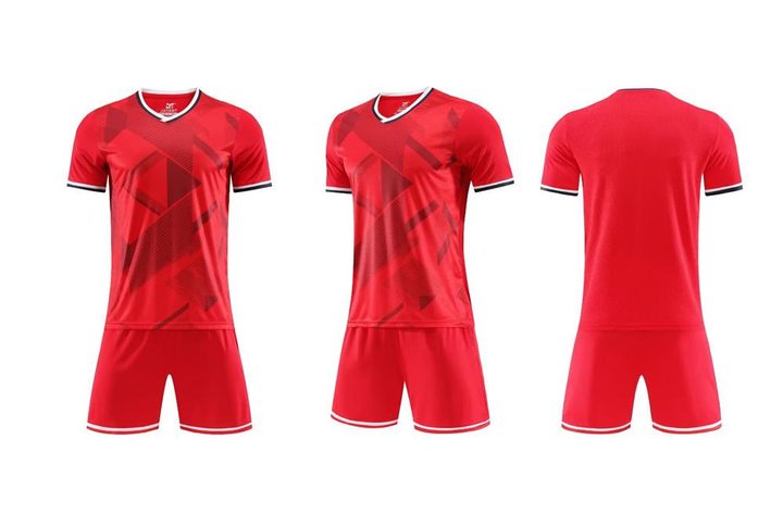 V-neck Short Sleeve Striped Soccer Jersey – COMBO 4