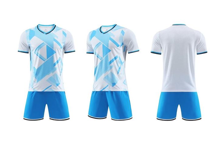 V-neck Short Sleeve Striped Soccer Jersey – COMBO 2