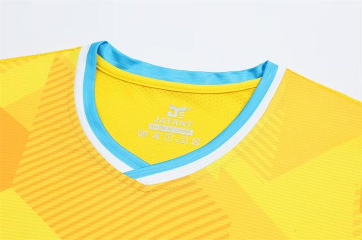 V-neck Short Sleeve Striped Soccer Jersey – DETAIL 2