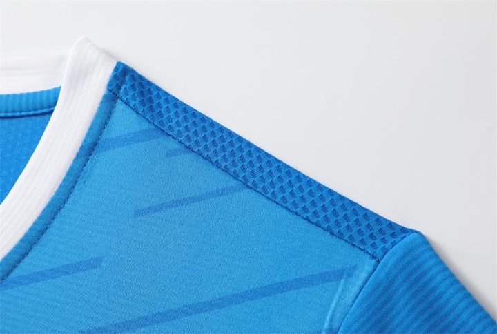 Maglia da calcio a maniche corte con scollo a V con righe – DETAIL 2