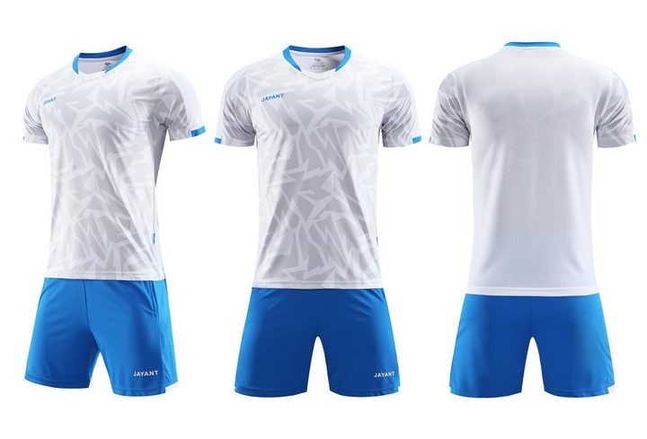 Maglia da calcio a maniche corte con girocollo con motivo geometrico – COMBO 1
