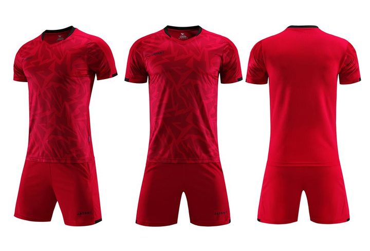 Maglia da calcio a maniche corte con girocollo con motivo geometrico – COMBO 4