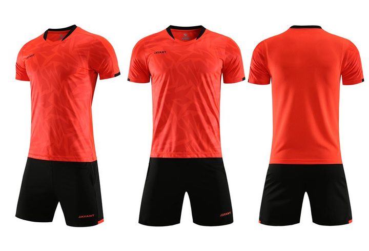 Maglia da calcio a maniche corte con girocollo con motivo geometrico – COMBO 3