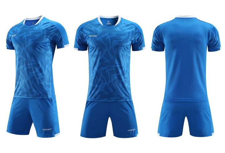 Maglia da calcio a maniche corte con girocollo con motivo geometrico – COMBO 2