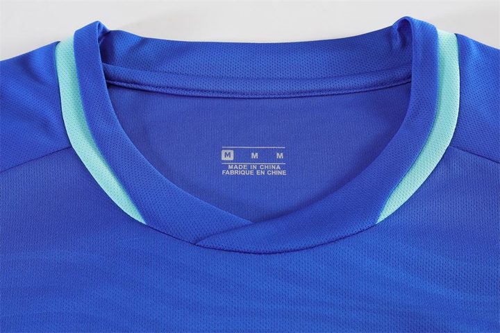 Maillot de football à manches courtes avec col rond à blocs de couleur – DETAIL 3