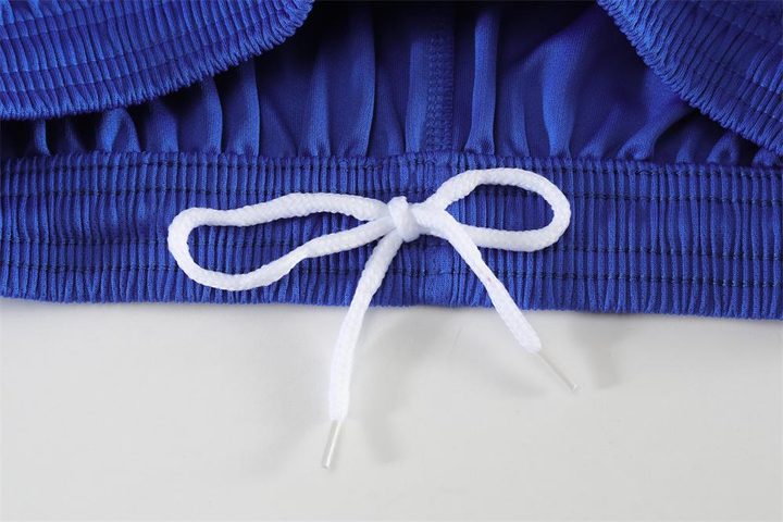 Maillot de football à manches courtes avec col rond à blocs de couleur – DETAIL 1