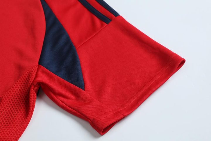 Maglia da calcio a maniche corte con scollo a V con righe – DETAIL 3