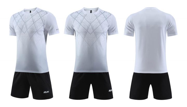 Camiseta de fútbol de manga corta con cuello redondo con degradado – COMBO 3