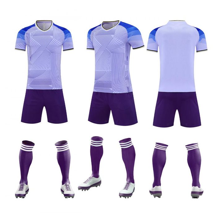 Maglia da calcio a maniche corte con scollo a V con sfumatura – COMBO 4