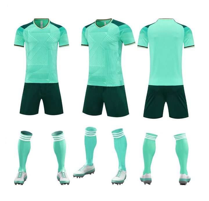 Maglia da calcio a maniche corte con scollo a V con sfumatura – COMBO 2