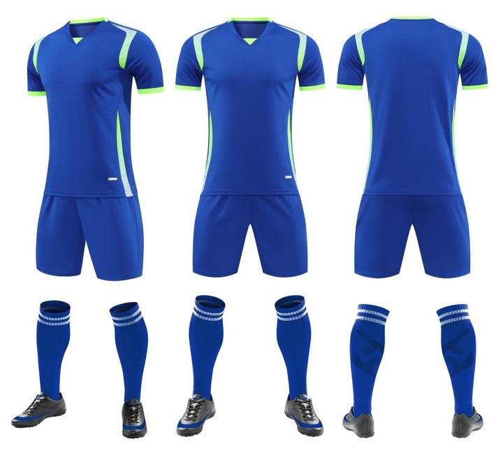 Crew-neck Short Sleeve Gradient Soccer Jersey – COMBO 3