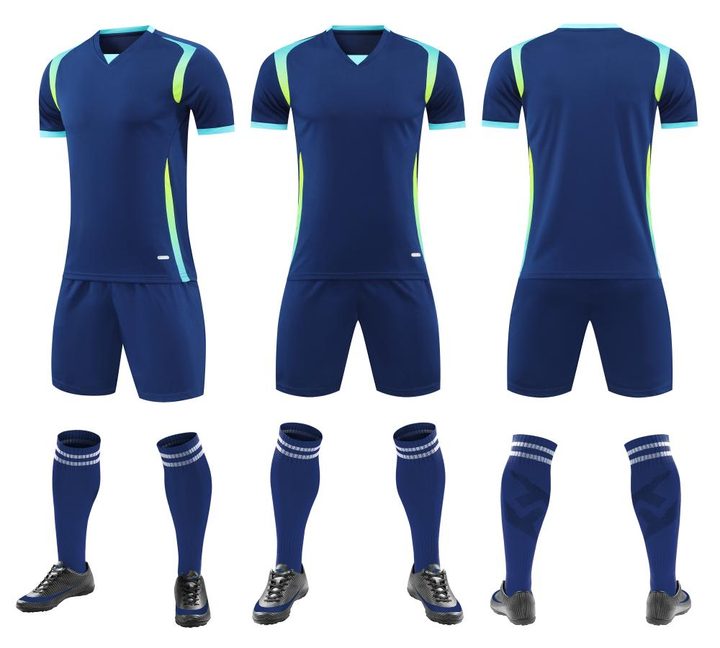 Crew-neck Short Sleeve Gradient Soccer Jersey – COMBO 4