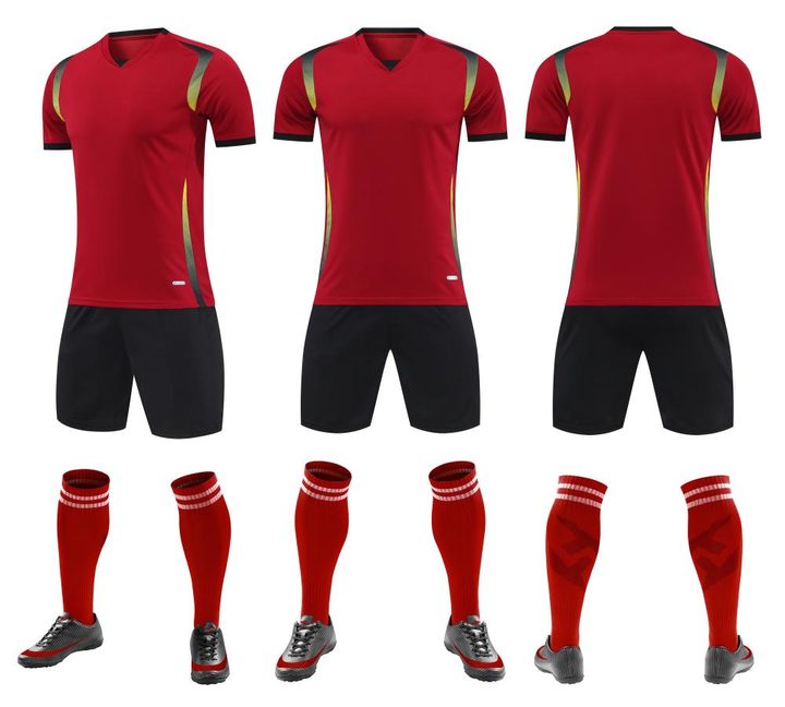 Crew-neck Short Sleeve Gradient Soccer Jersey – COMBO 6