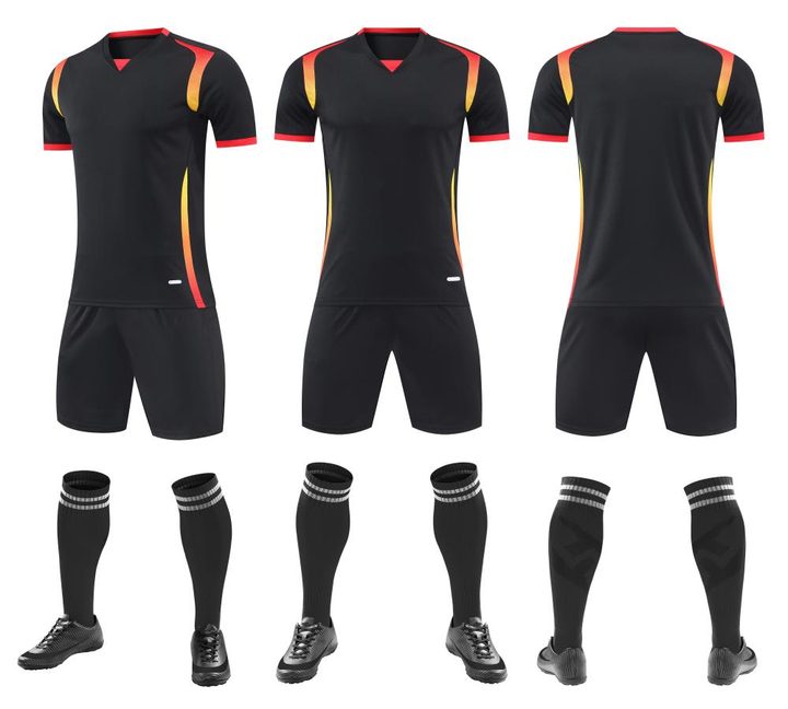 Crew-neck Short Sleeve Gradient Soccer Jersey – COMBO 2