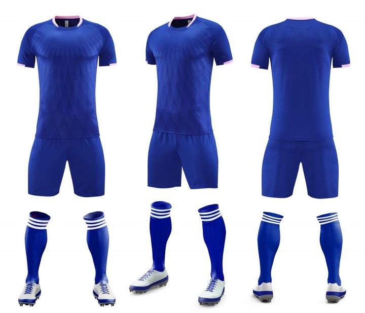 Crew-neck Short Sleeve Striped Soccer Jersey – COMBO 4